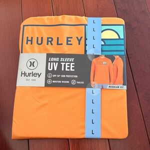 Hurley Orange Men’s Large Long Sleeve UV Tee
